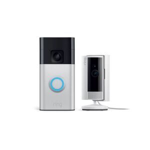 Ring Starter Security System with Battery Doorbell & Indoor Cam - 2pk